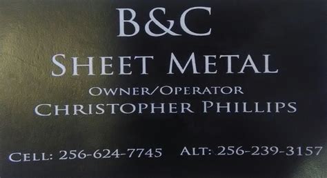 b&c sheet metal phone number